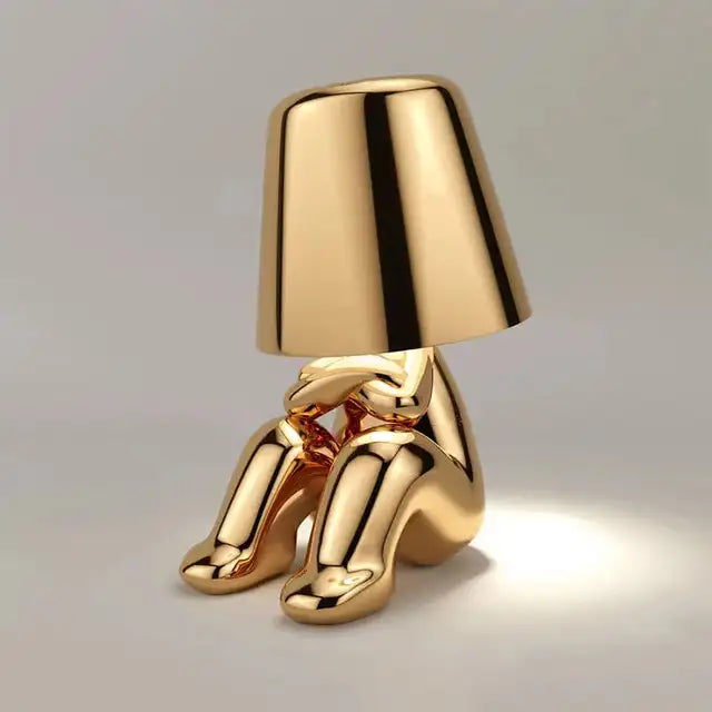 Little MR WHERE Lamp Gold