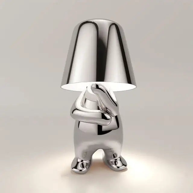 Little Mr Why Lamp Silver