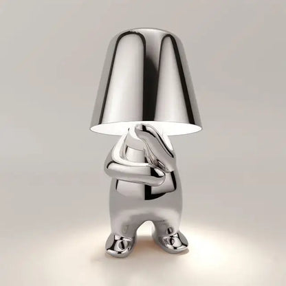 Little Mr Why Lamp Silver